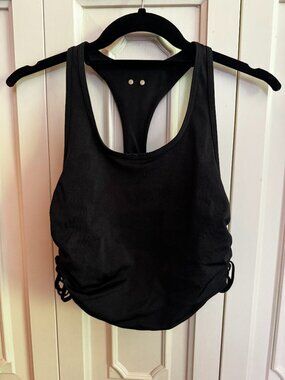 Alala crop top sports bra black size S